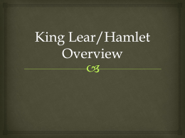 King Lear Overview - Comsats Virtual Campus