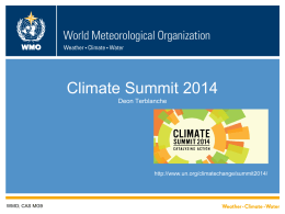 Presentation title here - World Meteorological Organization