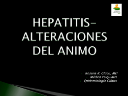 ALTERACIONES DEL ANIMO Y HEPATITIS