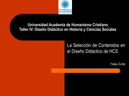 Universidad Academia de Humanismo Cristiano Taller IV