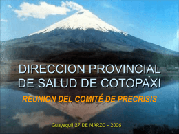 DIRECCION PROVINCIAL DE SALUD DE COTOPAXI