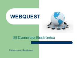 WEBQUEST - ecobachillerato.com