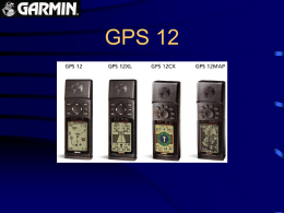 GPS 12 - GARMIN - TECNOLOGIA ESTRATEGICA