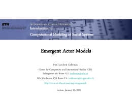Emergent Actor Models