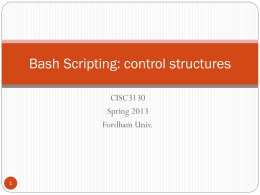 Introduction to Bash Programming