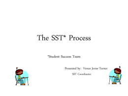 The SST* Process - Los Angeles Unified School District