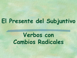Present Subjunctive of Stem