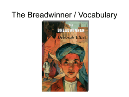 The Breadwinner / Vocabulary