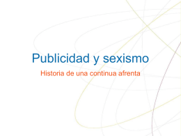PUBLICIDAD Y SEXISMO - Educastur Hospedaje Web