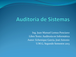 Auditoria de Sistemas - ArchivosUmg 2013