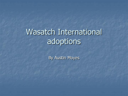Wasatch International adoptions