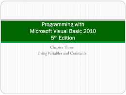 Programming with Microsoft Visual Basic 2010 5th Edition