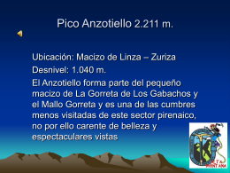 Pico Anzotiello 2.211 m.