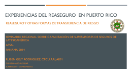 PUERTO RICO International Insurance Center Presentation …