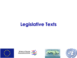 Legislative Texts 1