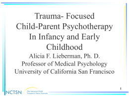 Child-Parent Psychotherapy for Young Children Exposed …