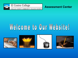 Assessment Center Overview