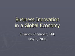 Business Innovation Opportunities for Globalizing …