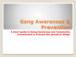 Gang Awareness & Prevention