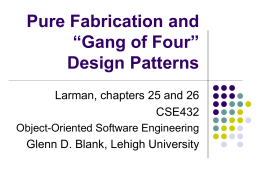 Design patterns - Lehigh University