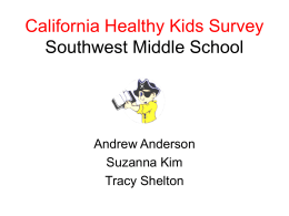 California Healthy Kids Survey Southwest Middle School