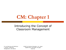 CM: Chapter 1