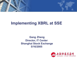 Shanghai Stock Exchange Presentation