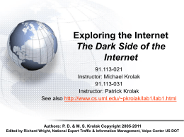 Exploring the Internet