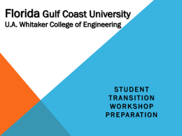 Florida Gulf Coast University U.A. Whitaker College of