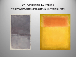 COLORS FIELDS PAINTINGS …