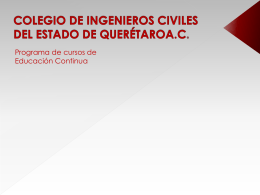 Diapositiva 1 - Colegio de Ingenieros Civiles del Estado