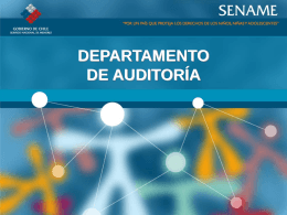 Diapositiva 1 - SENAME SERVICIO NACIONAL DE MENORES
