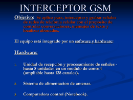 GSM INTERCEPTION