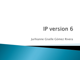 IP version 6 - 20101Redes2