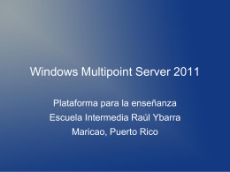 Windows Multipoint Server 2011