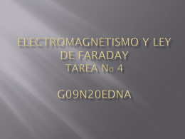 ELECTROMAGNETISMO Y LEY DE FARADAY TAREA No 4