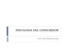 PSICOLOGIA DEL CONSUMIDOR