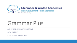 Grammar Plus - Glenmoor Academy