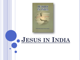 Jesus in India - Ahmadiyya