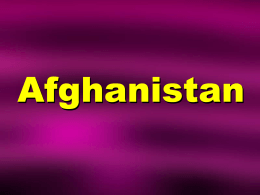 Overview of Afghanistan