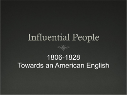PowerPoint file on Influential People 1806