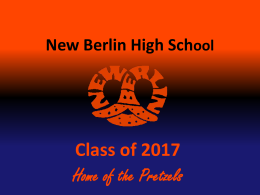 New Berlin High School Class of 2011
