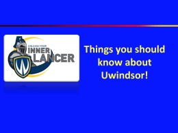Review - Europe - University of Windsor
