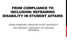From Compliance to Inclusion: Reframing Disability in