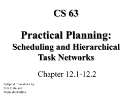 Practical Planning: Scheduling and Hierarchical Task …