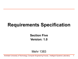 Overview of Requirements Engineering