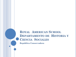 ROYAL AMERICAN SCHOOL DEPARTAMENTO DE …