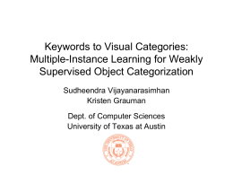 Keywords to Visual Categories: Multiple