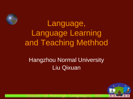 Language Teaching Methodology