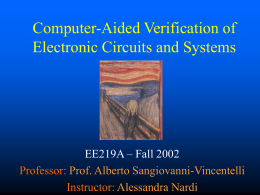 Computer-Aided Verification of Electronic Circuits and …